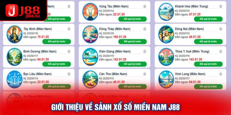 Giới thiệu về sảnh xổ số miền Nam J88